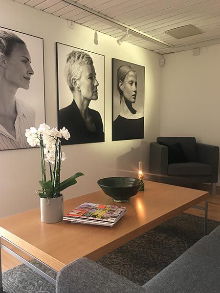 Väntrum på en gynekologmottagning i Helsingborg